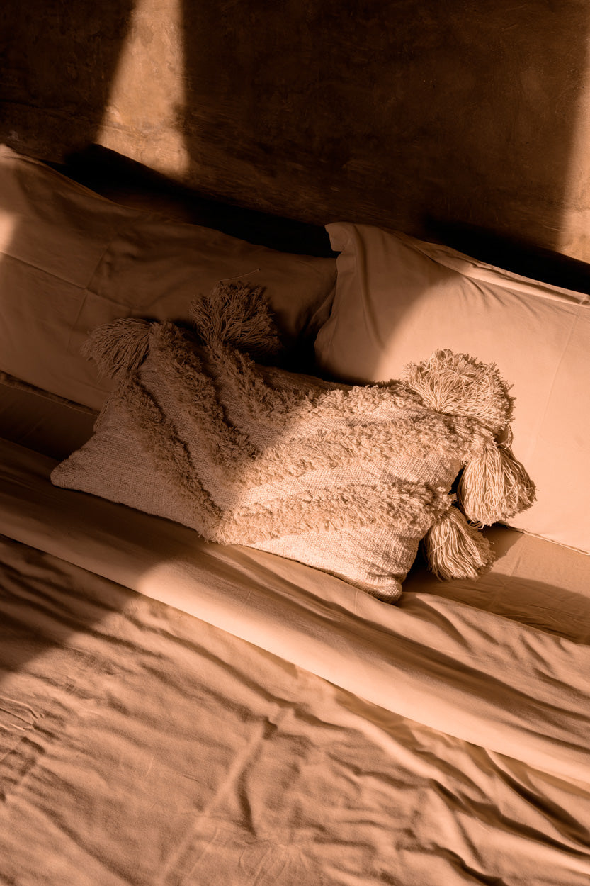 Der Nomad Tassel Kissenbezug - Creme