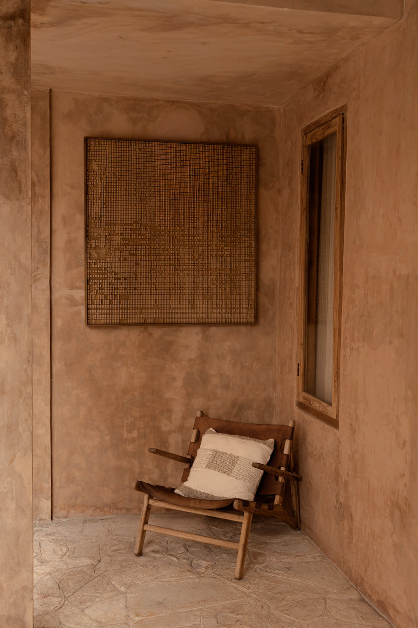 La Funda de Cojín Linen Threads - Natural