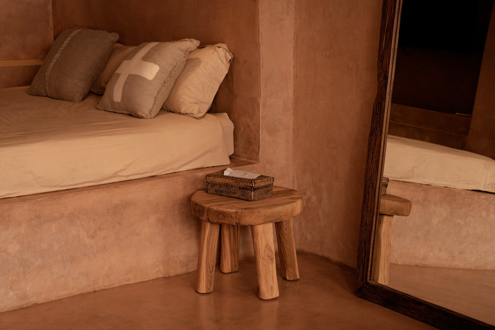 The Rattan Classic Tissue Box - Natural Brown