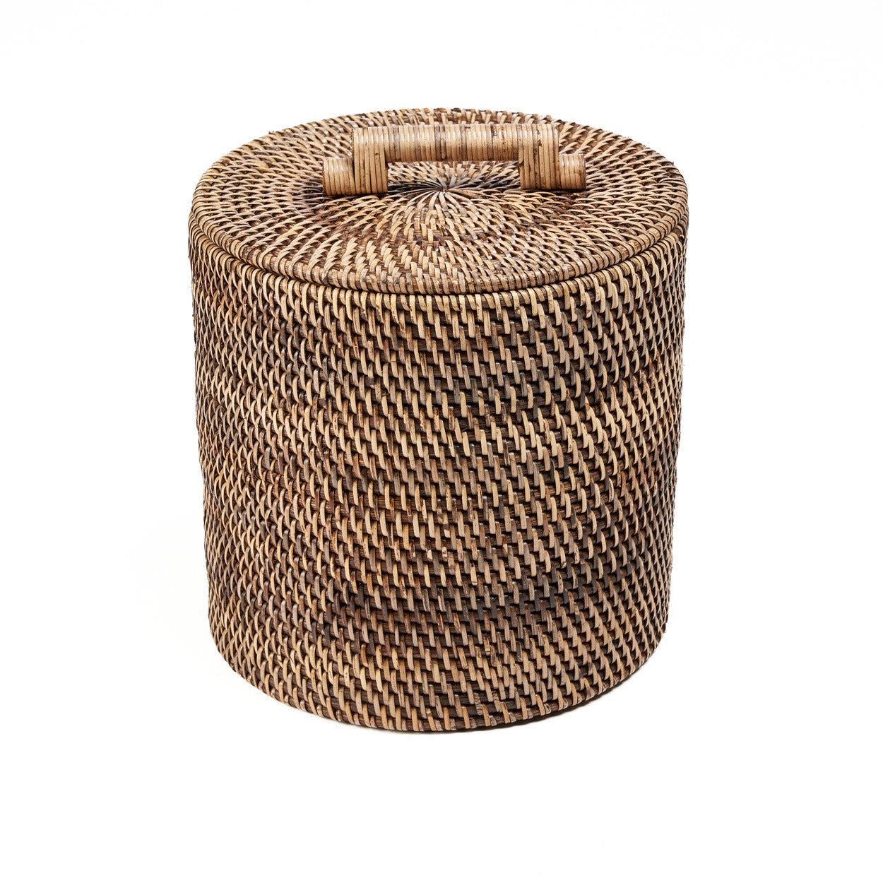 The Rattan Bin Low - Natural Brown