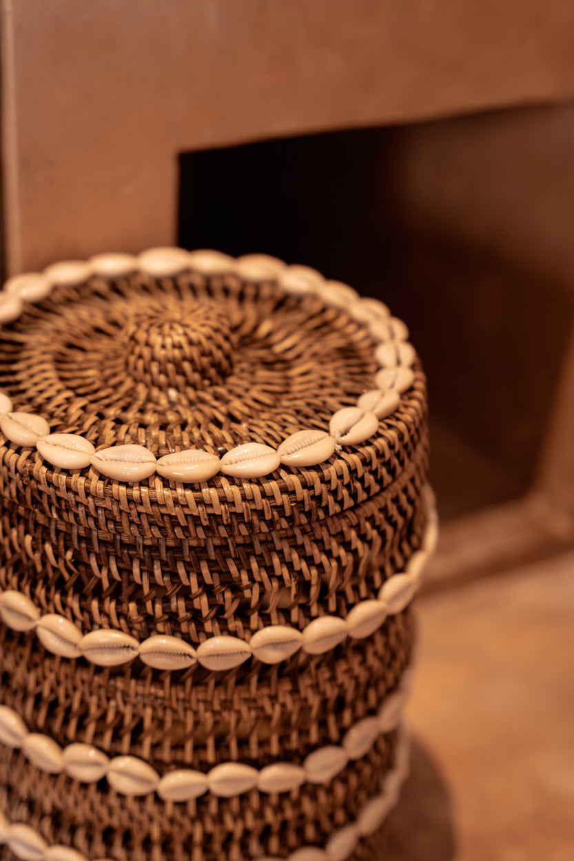 De Shell Opbergmand - Natuurlijk Bruin