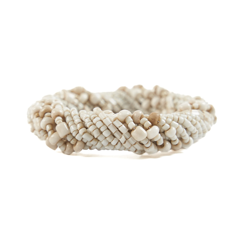 De Beaded Servetring - Wit