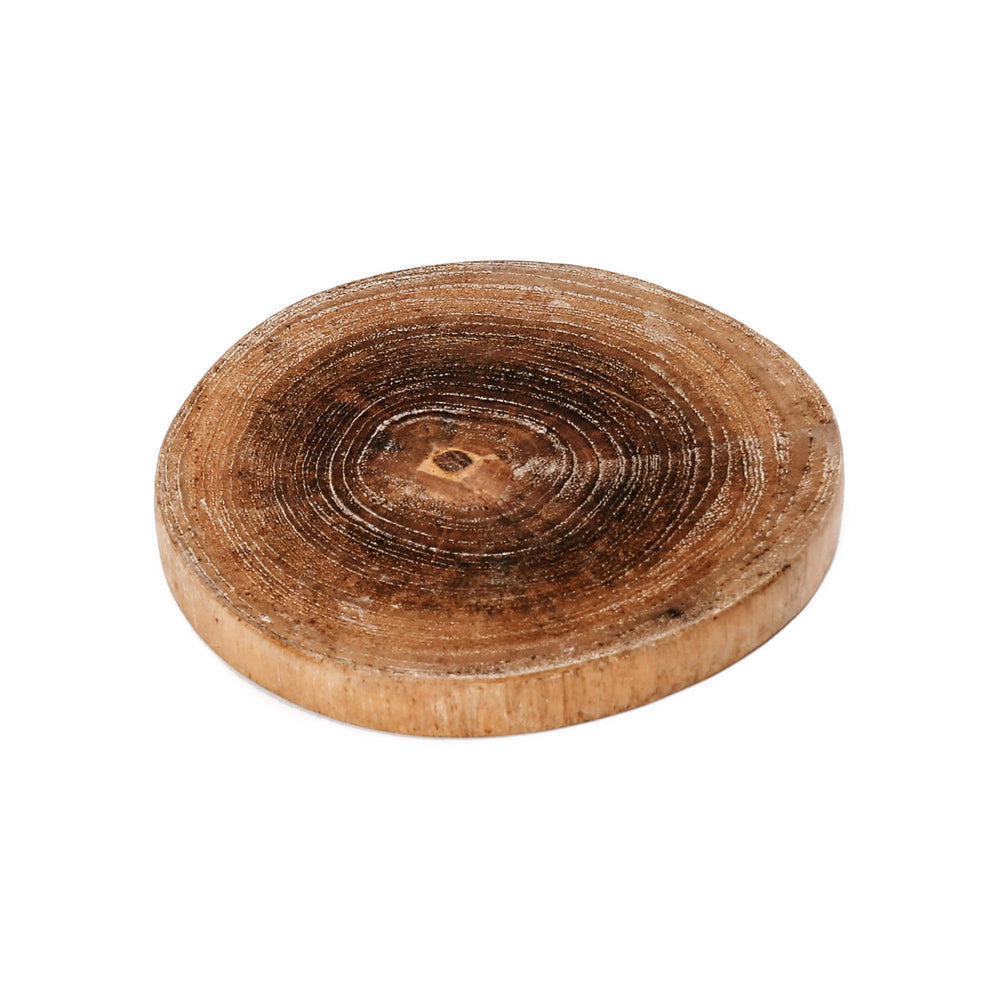 A wooden coaster for wine glass or cup, perfect to add uniqueness of boho style