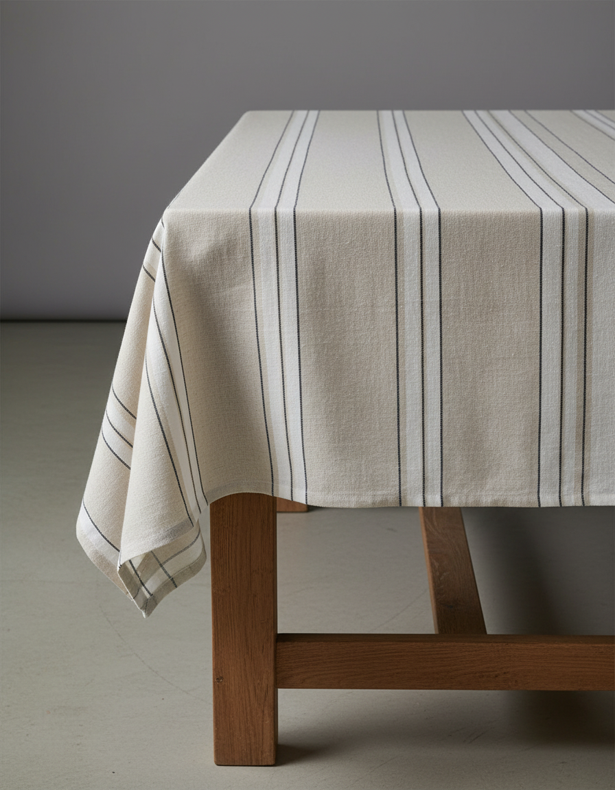 La Nappe Provence - Noir Blanc Naturel - 150x250