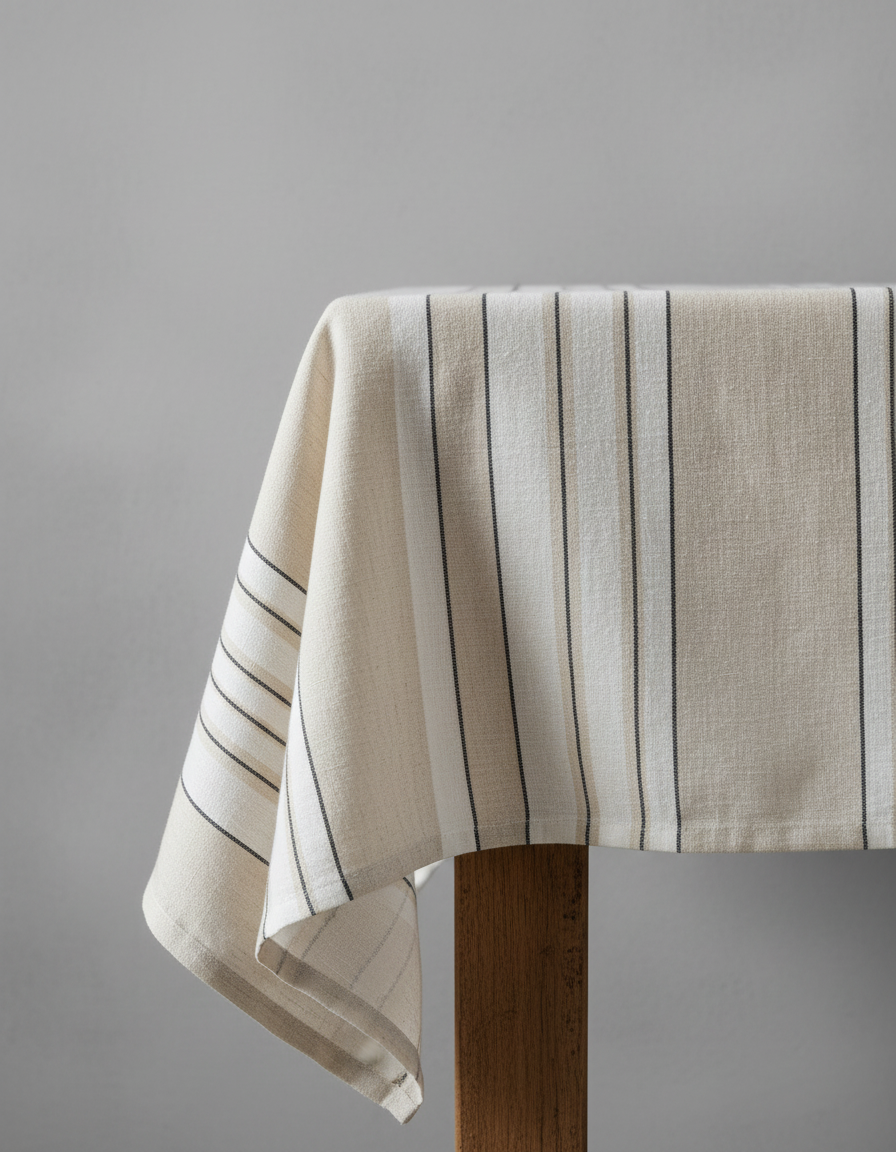 La Nappe Provence - Noir Blanc Naturel - 150x300