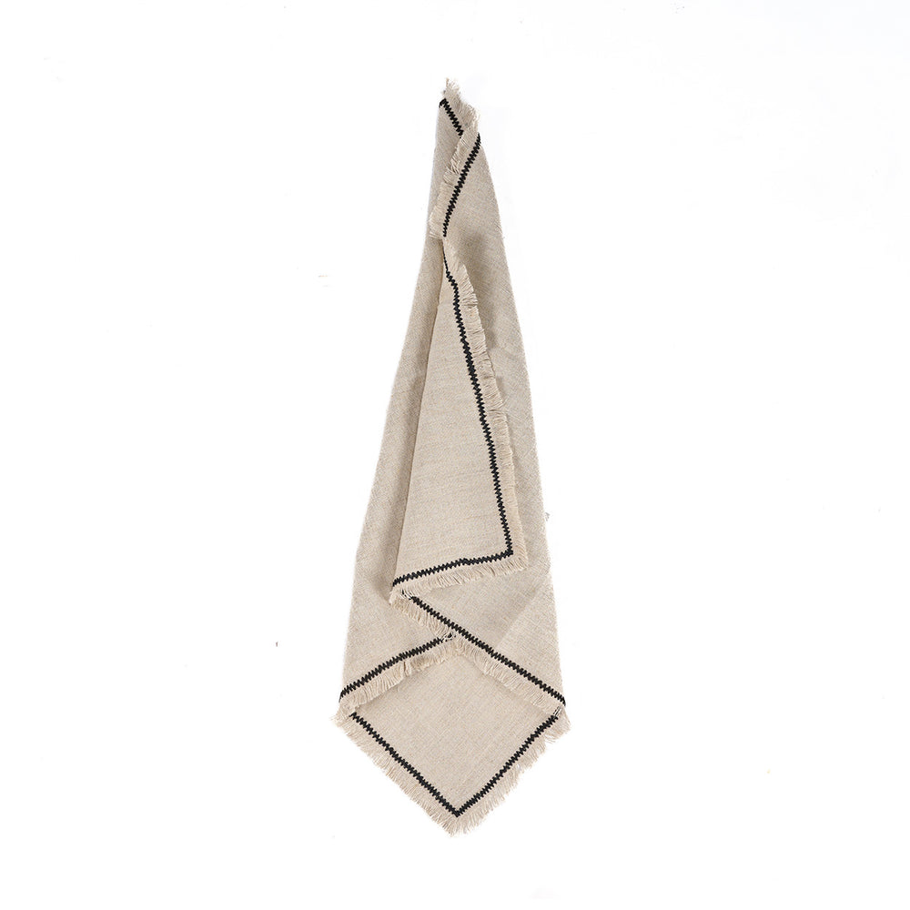 The Tuscany Napkin - Natural Black - 45x45