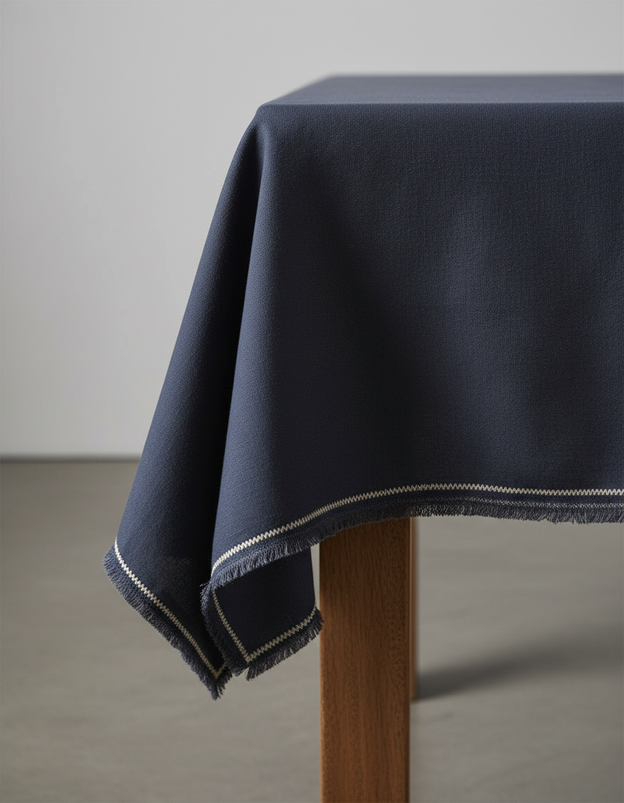 The Tuscany Tablecloth - Black Natural - 150x300