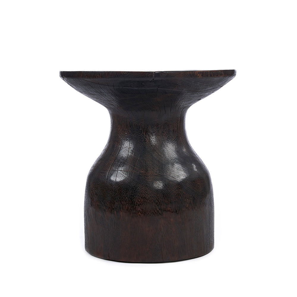 De Hourglass Bijzettafel - Donker Notenhout