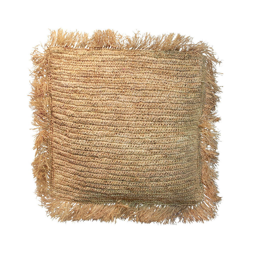 Der Raffia Kissenbezug - Quadratisch - Natur - 60x60