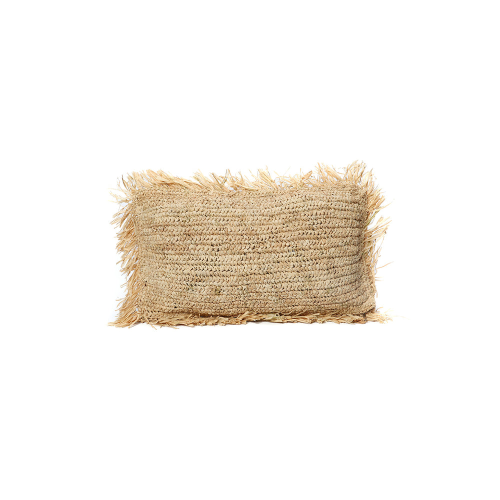 La Funda De Cojín De Rafia Rectangular - Natural - 30x50