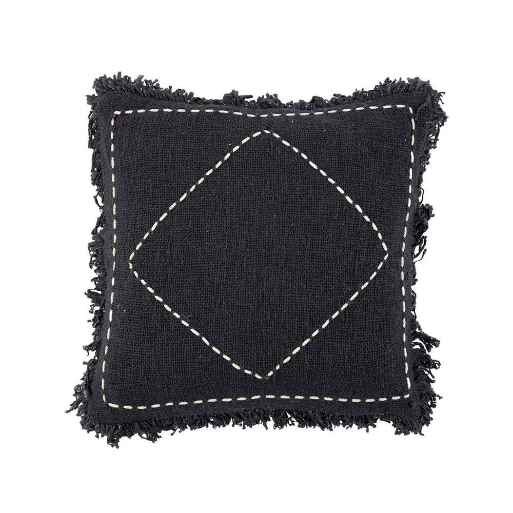 La Funda de Cojín Kasbah - Negro Blanco