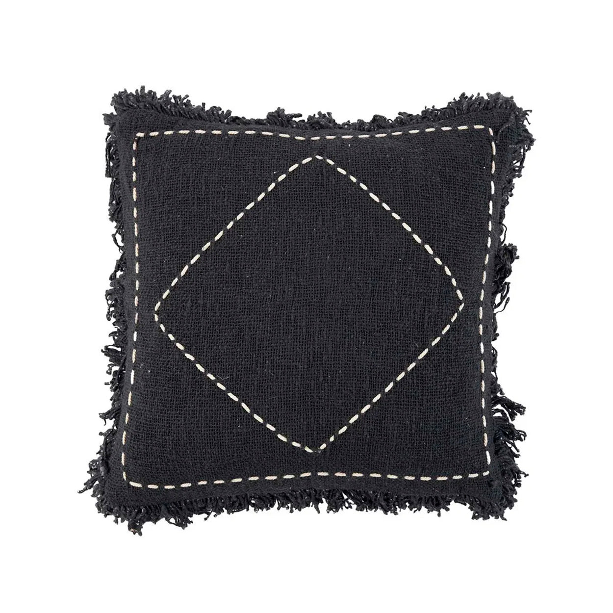 La Funda de Cojín Kasbah - Negro Blanco