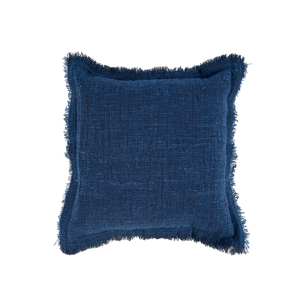 La Funda de Cojín Azure Fringe - Azul Índigo
