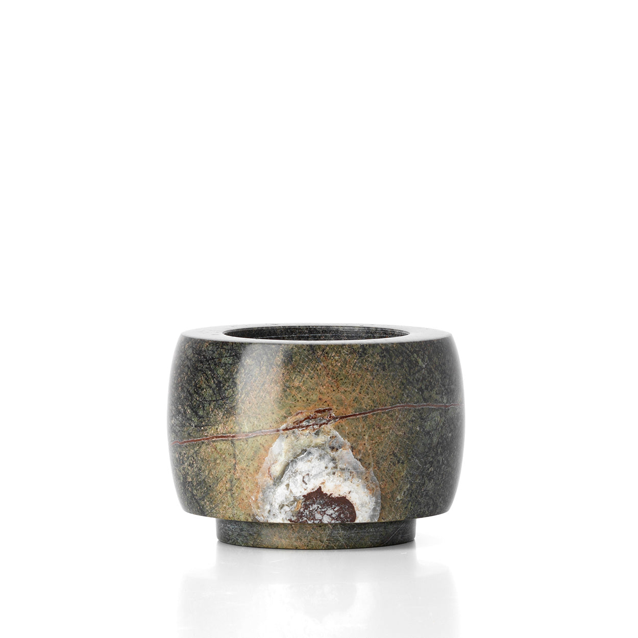 Il Portacandele In Marmo Bidasar – Verde – Basso