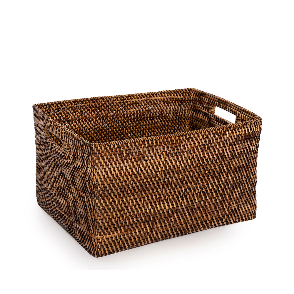 De Colonial Tijdschriftenmand - Natuurlijk Bruin - XL