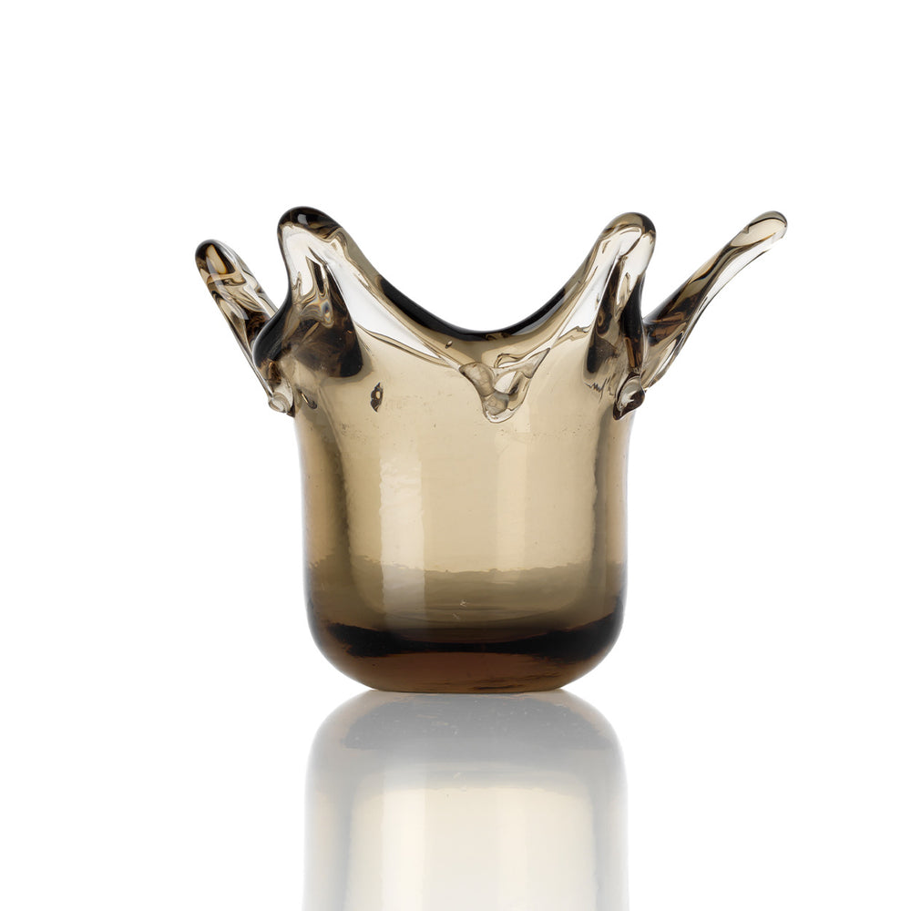 The Crown Candle Holder - Smoke
