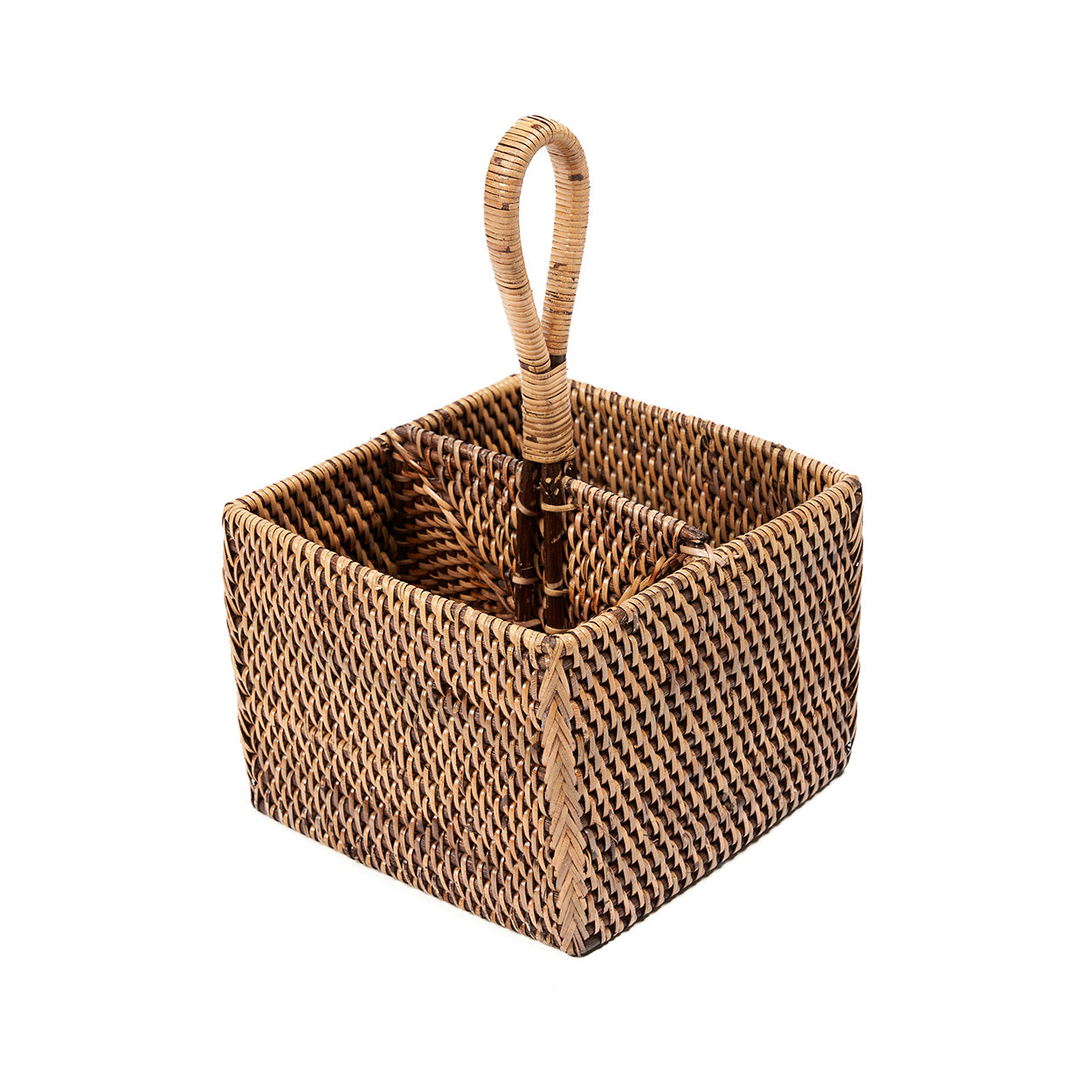 El Porta-Cubiertos de Ratán N°2 - Marrón Natural