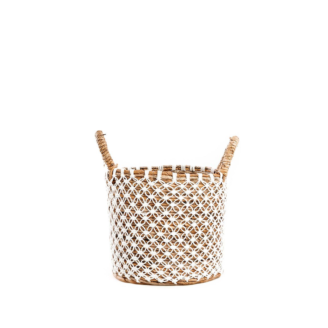 De Gekruist Gestikte Macramé Mand - S