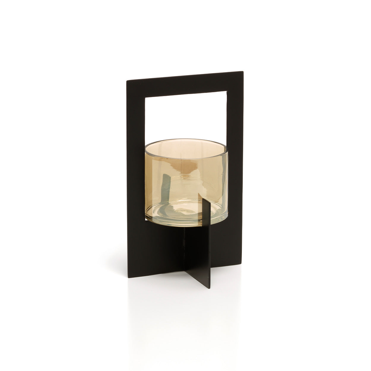 Il Portacandele Hurricane Framed - Nero - L