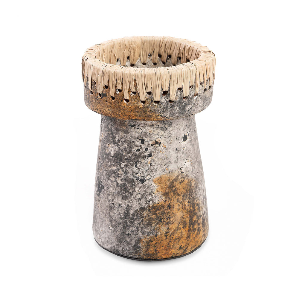 De Pretty Kaarsenhouder - Antiekgrijs - L