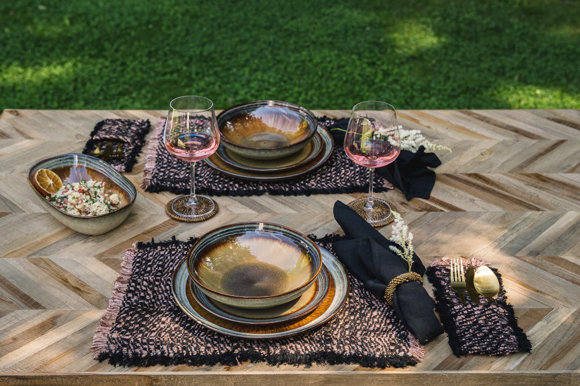 Il Portaposate Oh My Gee - Nero Rame