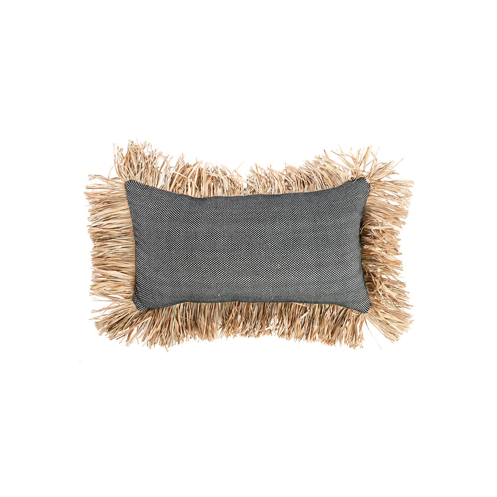 La Funda De Cojín Cotton Bonita - Negro Natural - 30x50