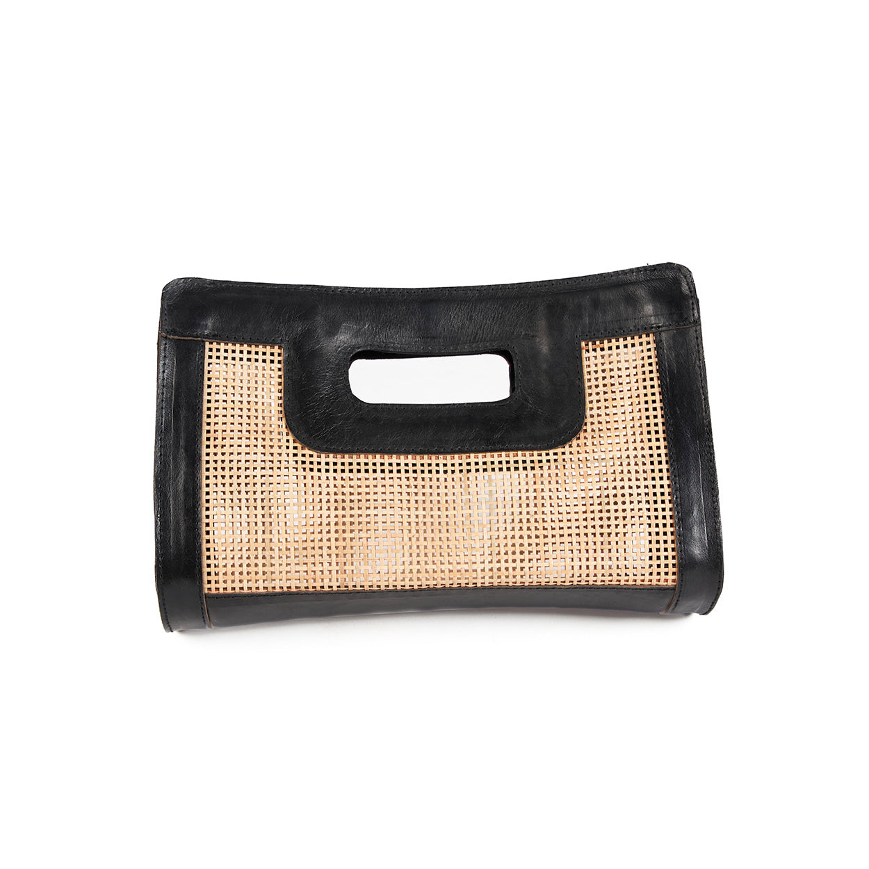 The Riviera Noir Clutch - Natural Black