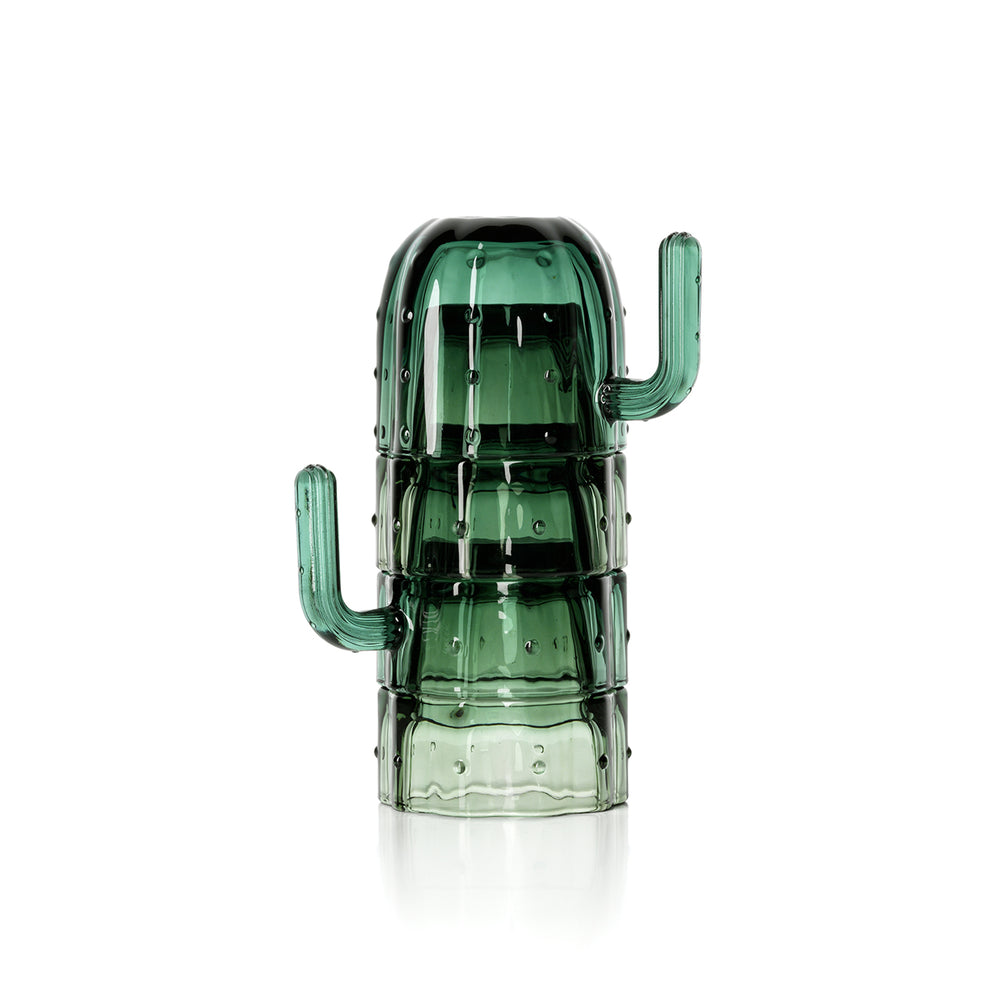 Die Stack-a-Cactus Gläser - Grün - Set von 4