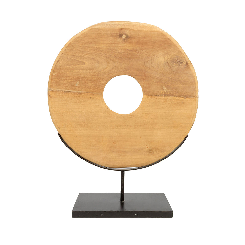 Il Grande Disco In Teak Su Supporto