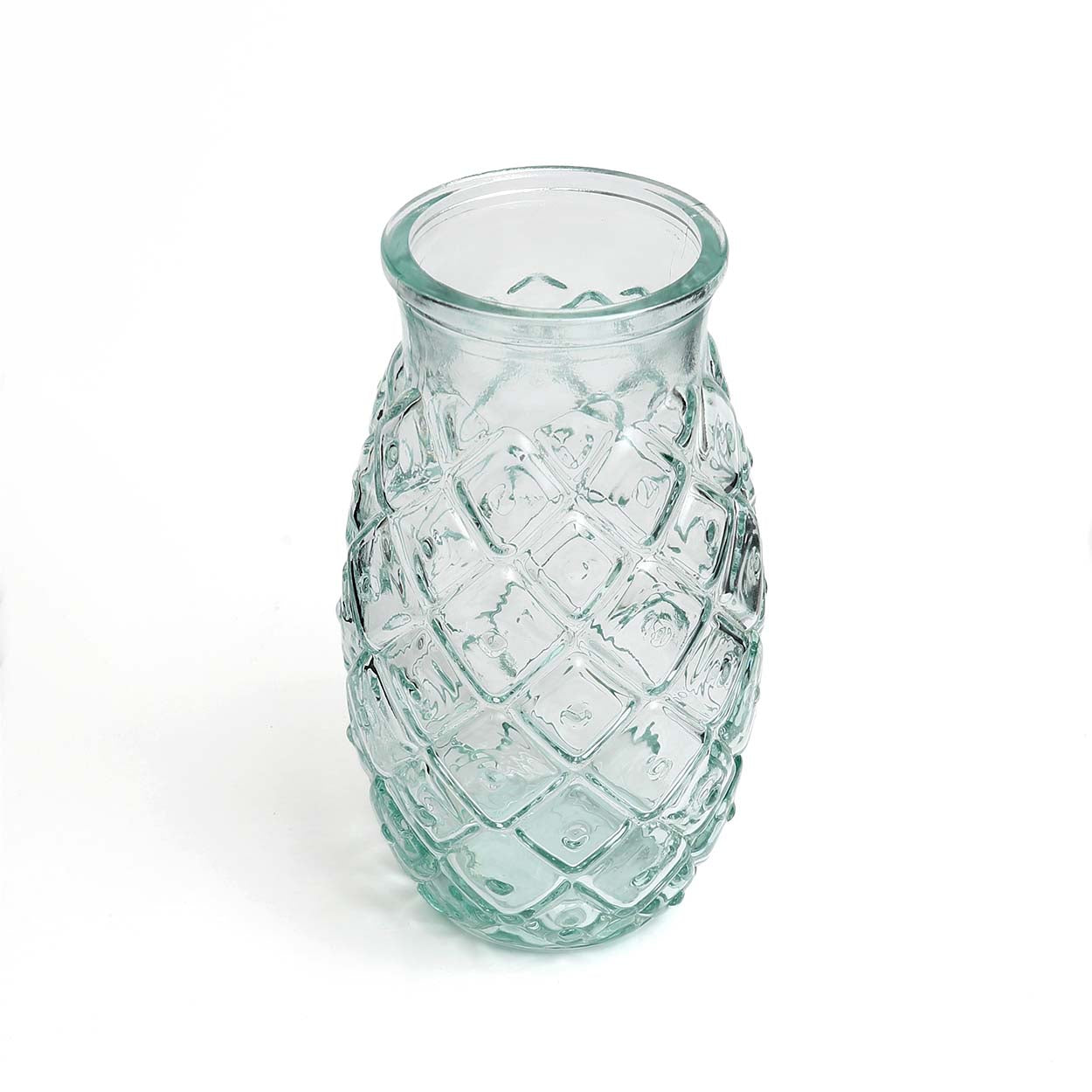 Das Pineapple Glas - Blau - L