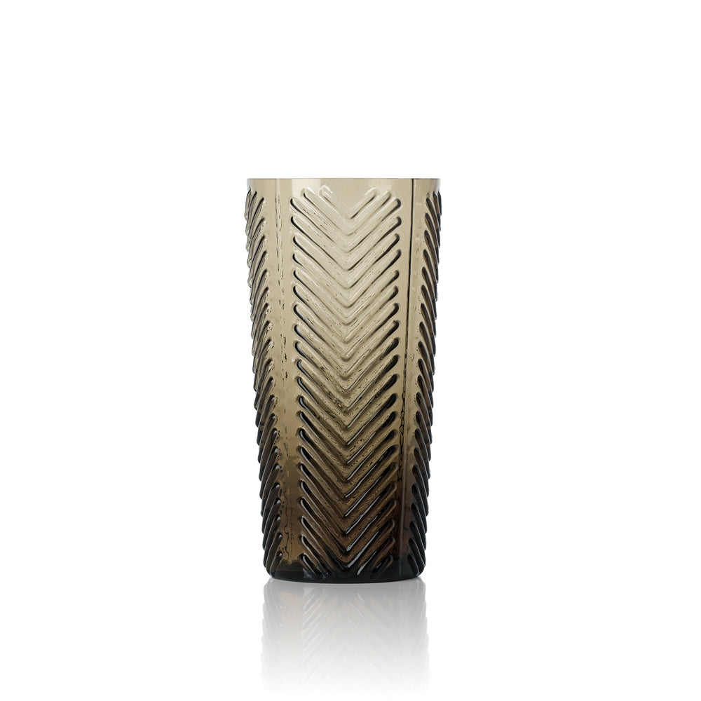 Le Verre Highball Herringbone - Fumé