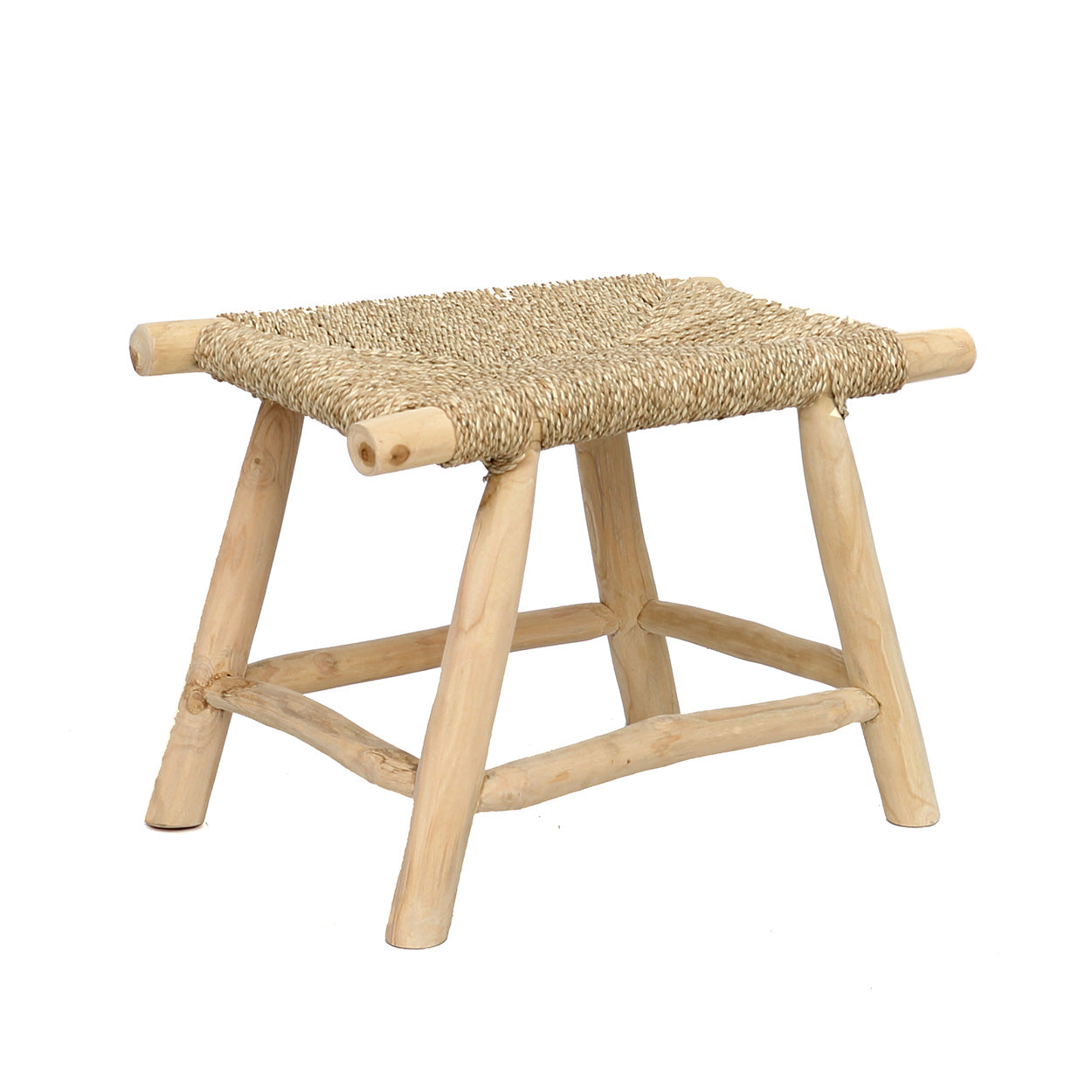 The Porto Seagrass Stool - Natural - M
