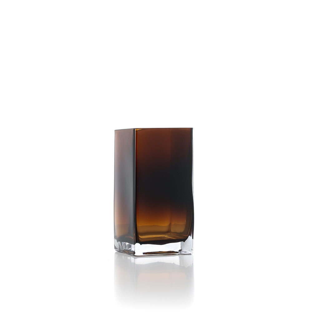 El Jarrón Amber Cuboid - Ámbar - S