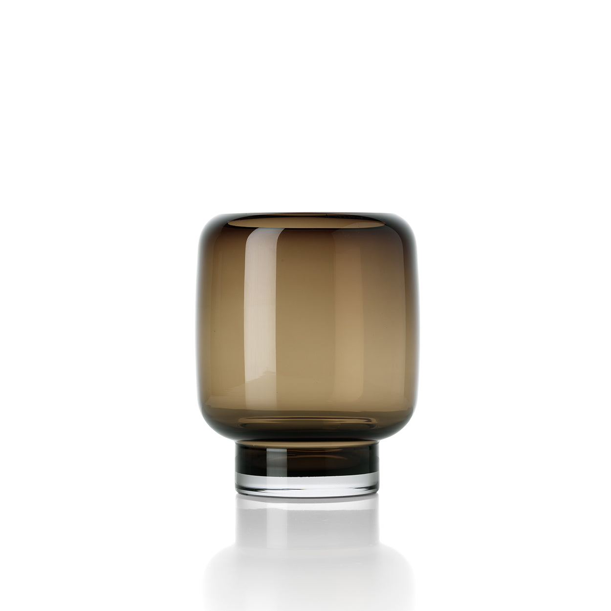 The Smoky Cube Vase - Brown - S