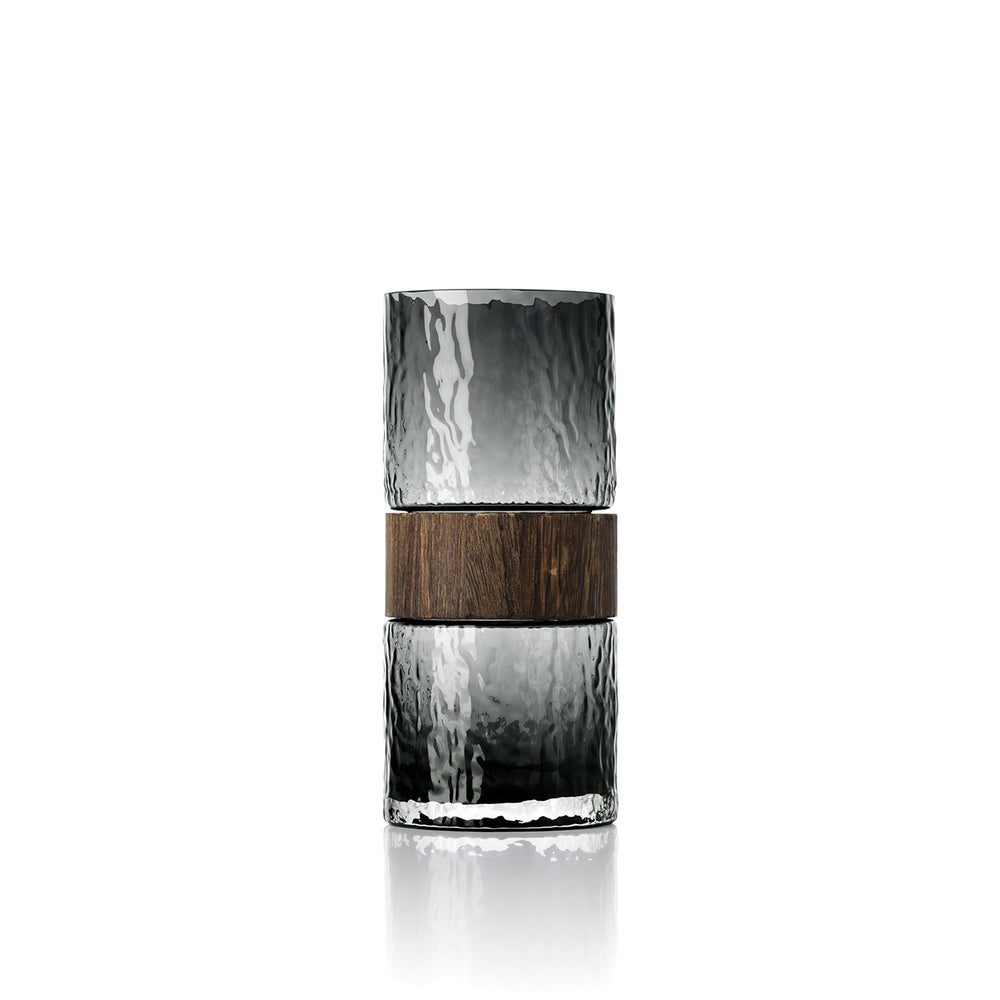 Die Wood You Be Mine Vase – Dunkelgrau – M