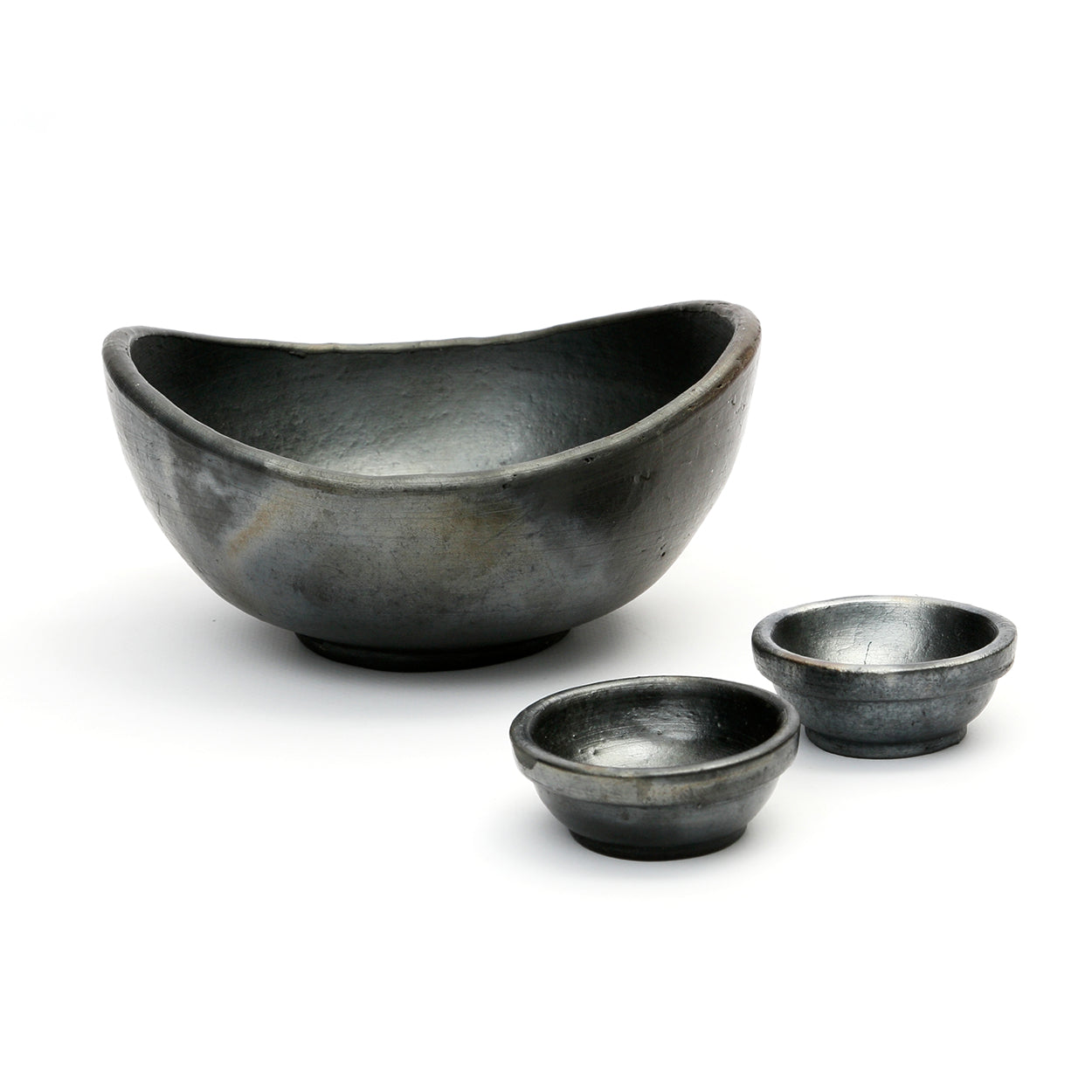 Le Bol Courbé Brûlé - Noir - Lot de 3