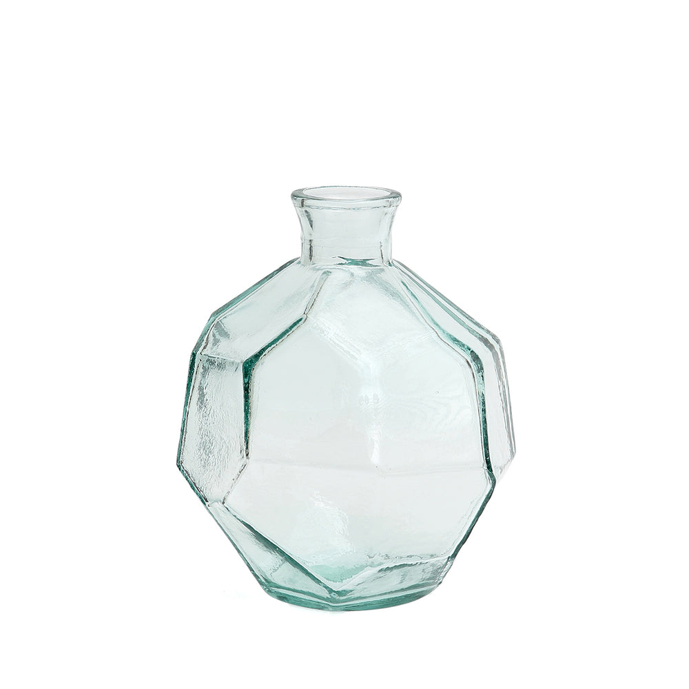 Die Round Origami Vase - Blau