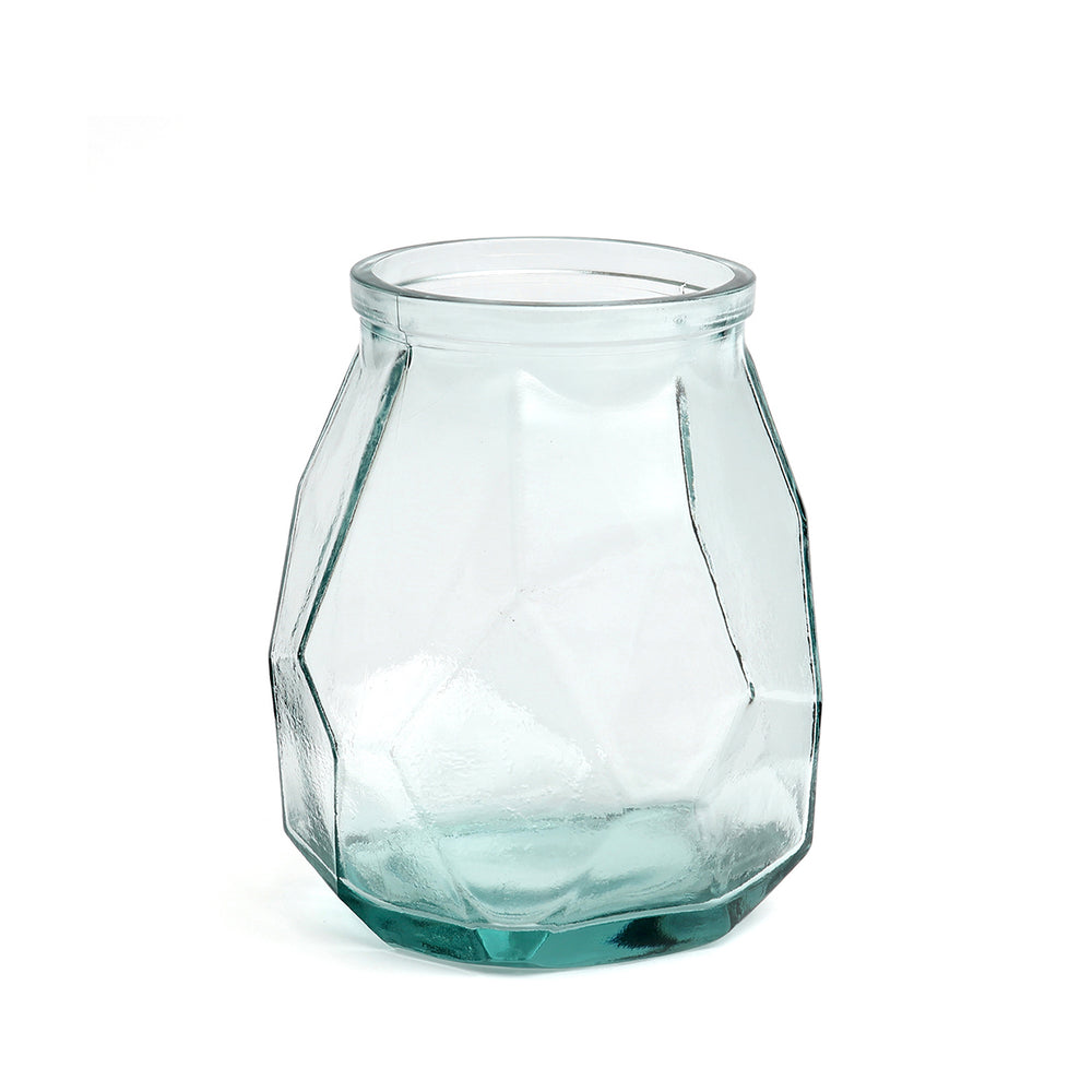 Die Wide Origami Vase - Blau