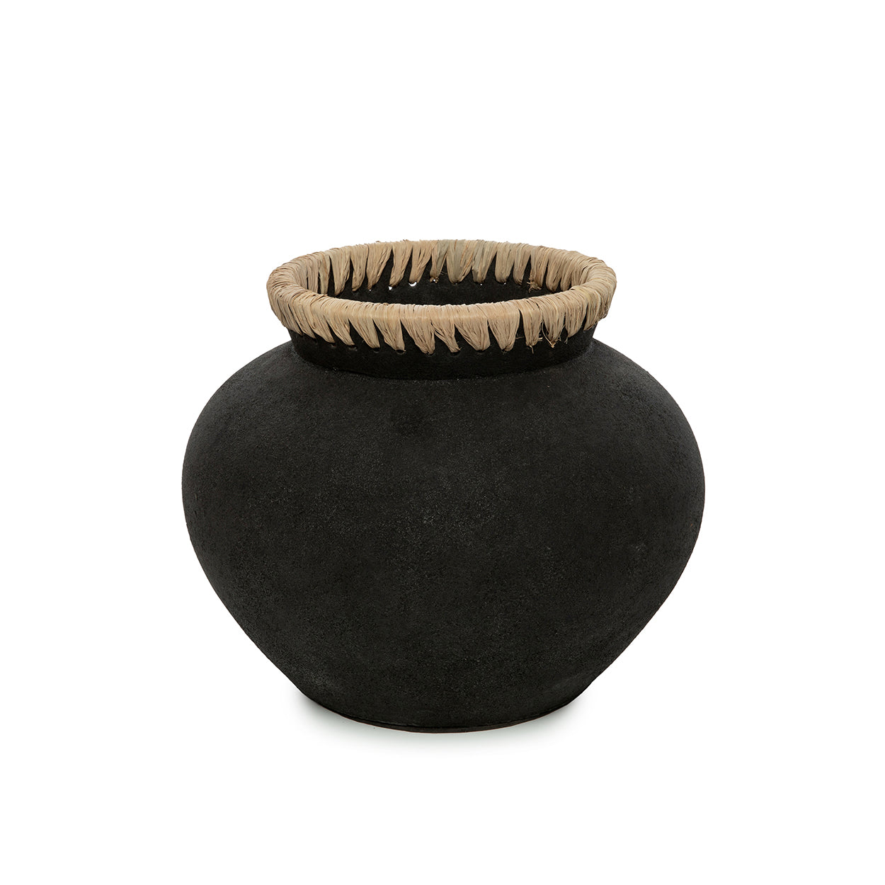 Die Styly Vase - Schwarz Natur - M