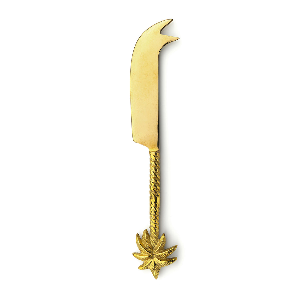 The Palm Tree Cheese Knife - Gold