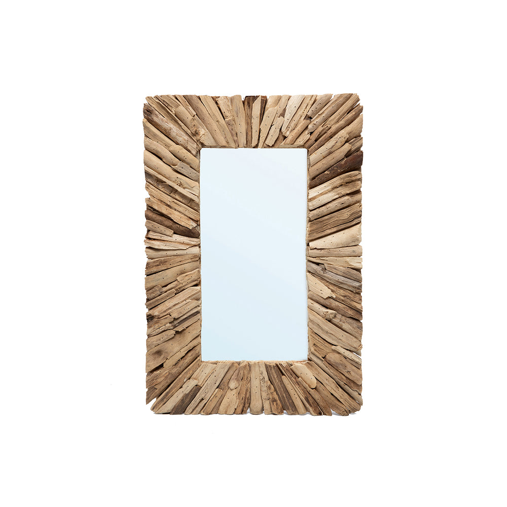 Le Miroir Driftwood Framed - Naturel - M