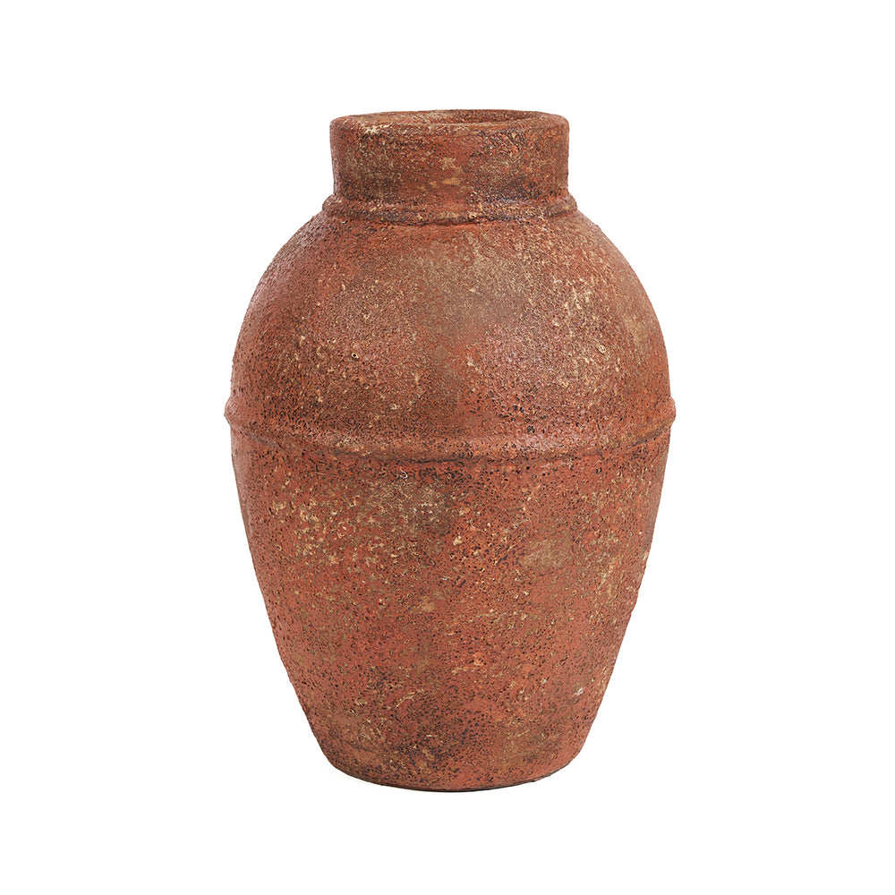 La Ánfora Rustica Jarrón - Terracota - L