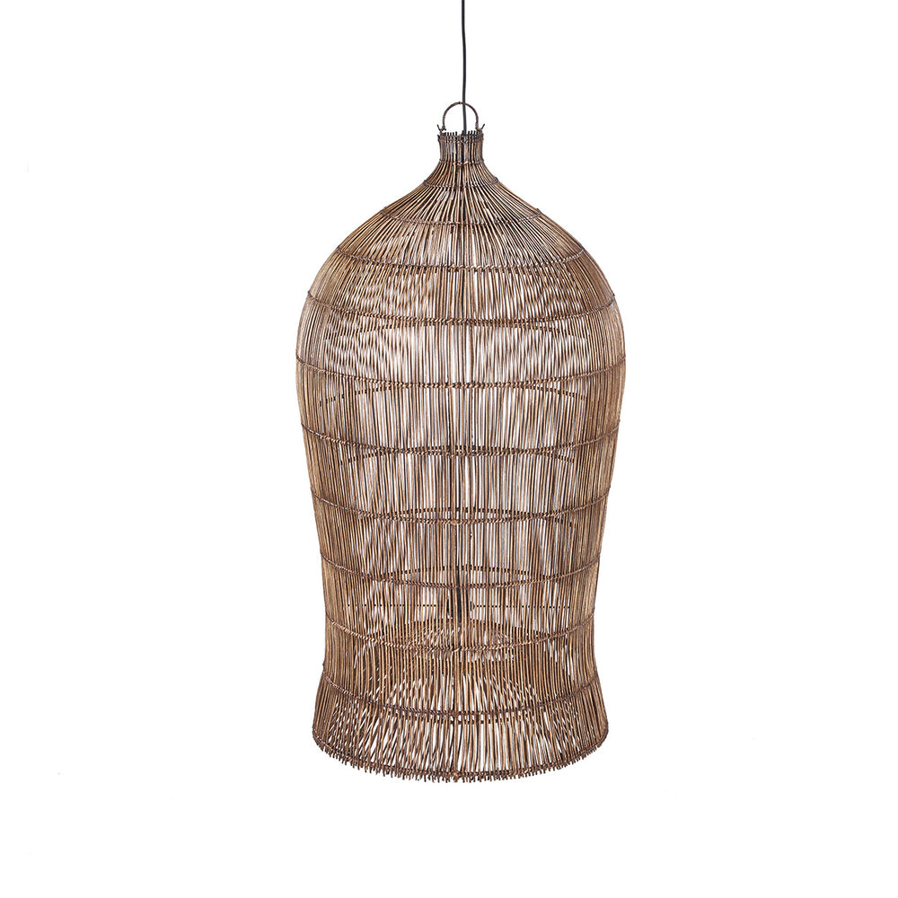 De Woven Bell Hanglamp - Donker Walnoot - XL