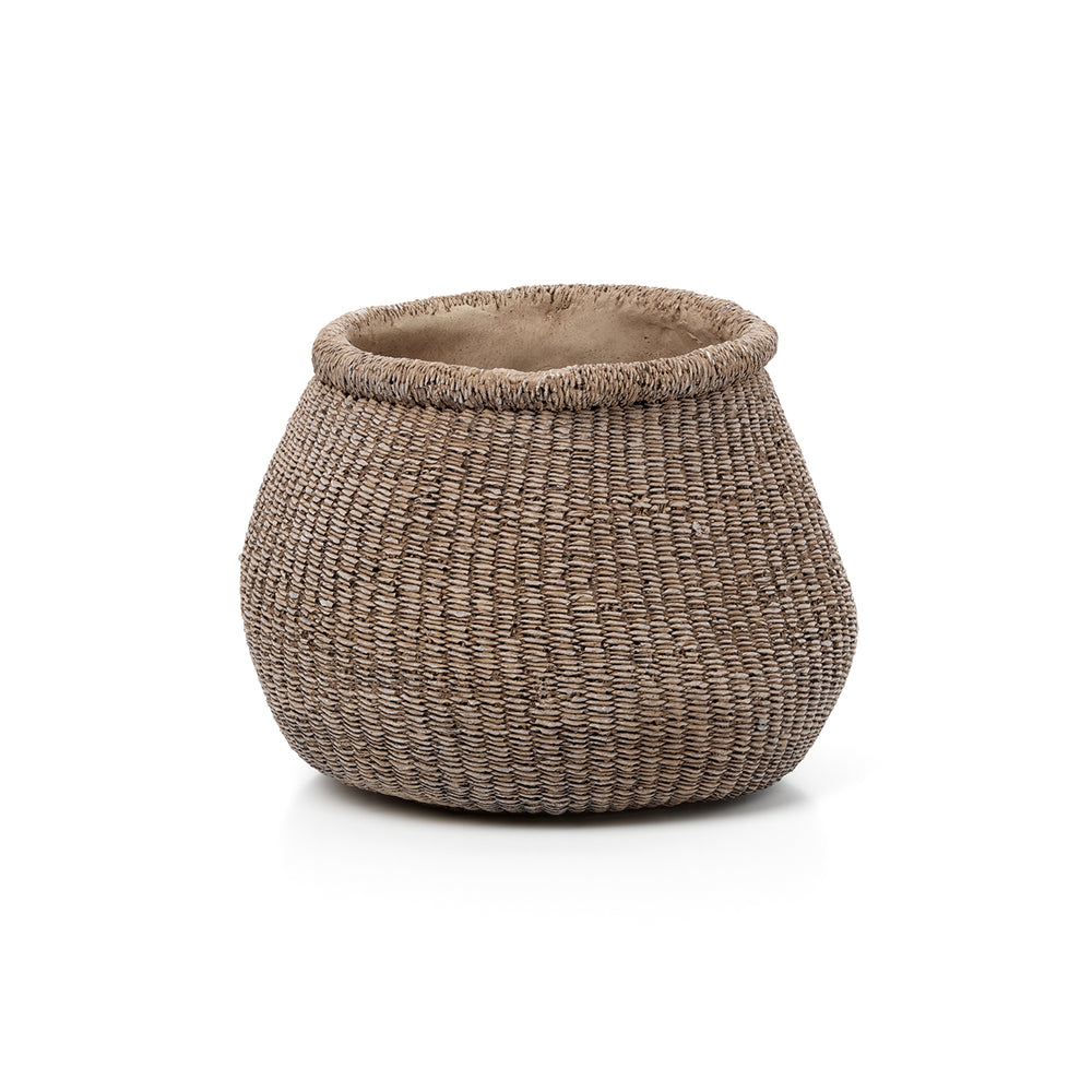 Le Cache-Pot Faux-Puff - Marron - L