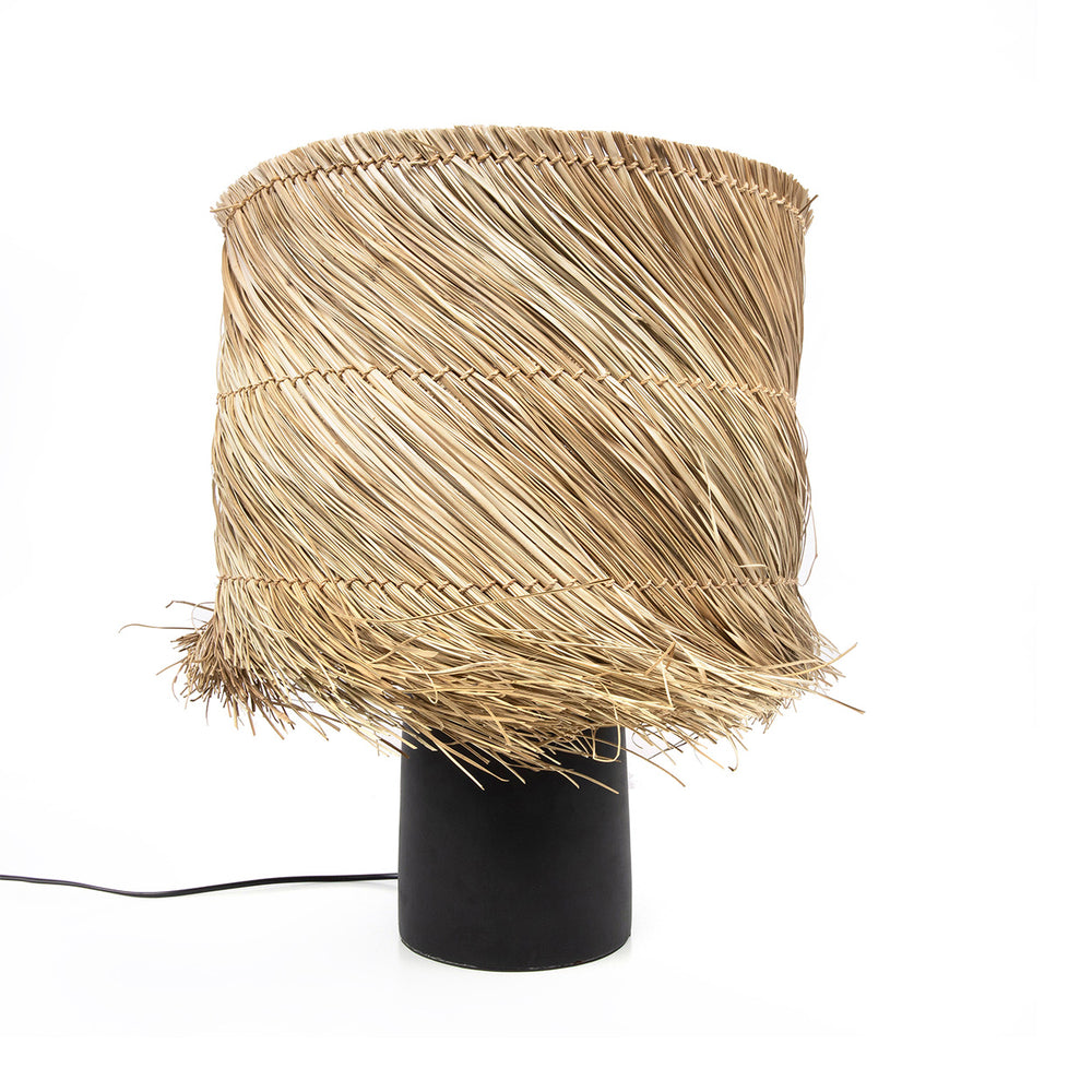 La Lampada Da Tavolo Pandan - Nero Naturale