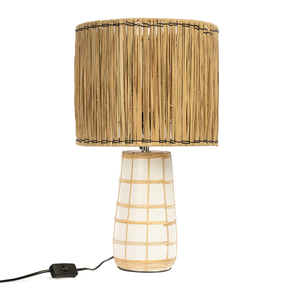 Die Molokai Tischleuchte - Weiß Natur