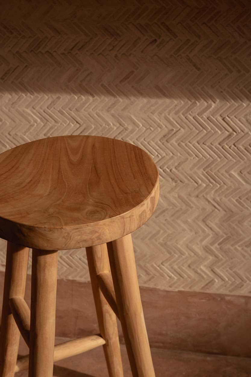 El Taburete De Bar Kedut - Natural