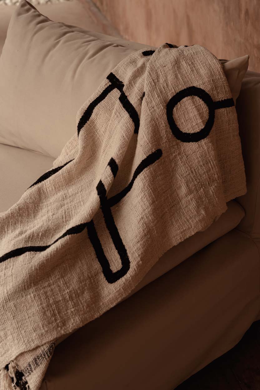 Manta para Cama Evil Eye - Negro