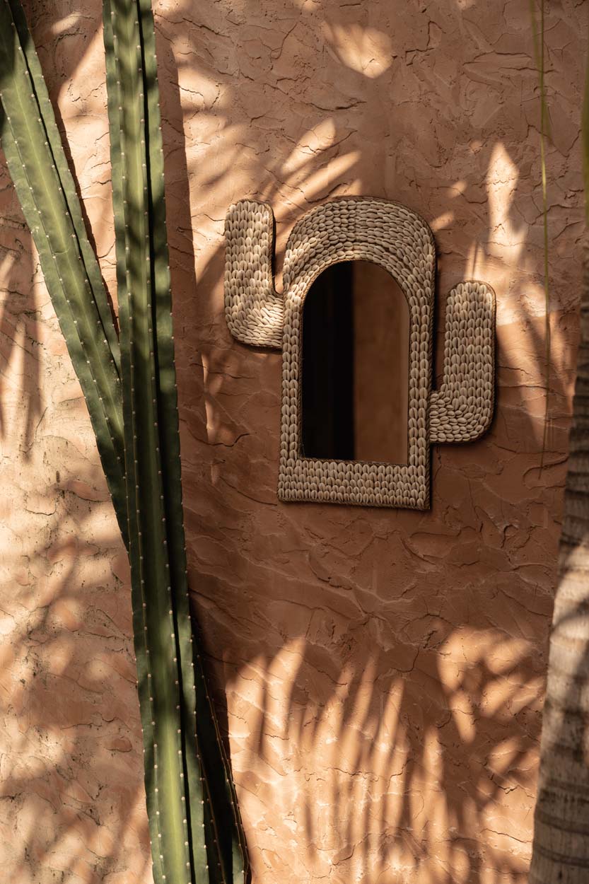Der Cactus Shell Spiegel - Weiß