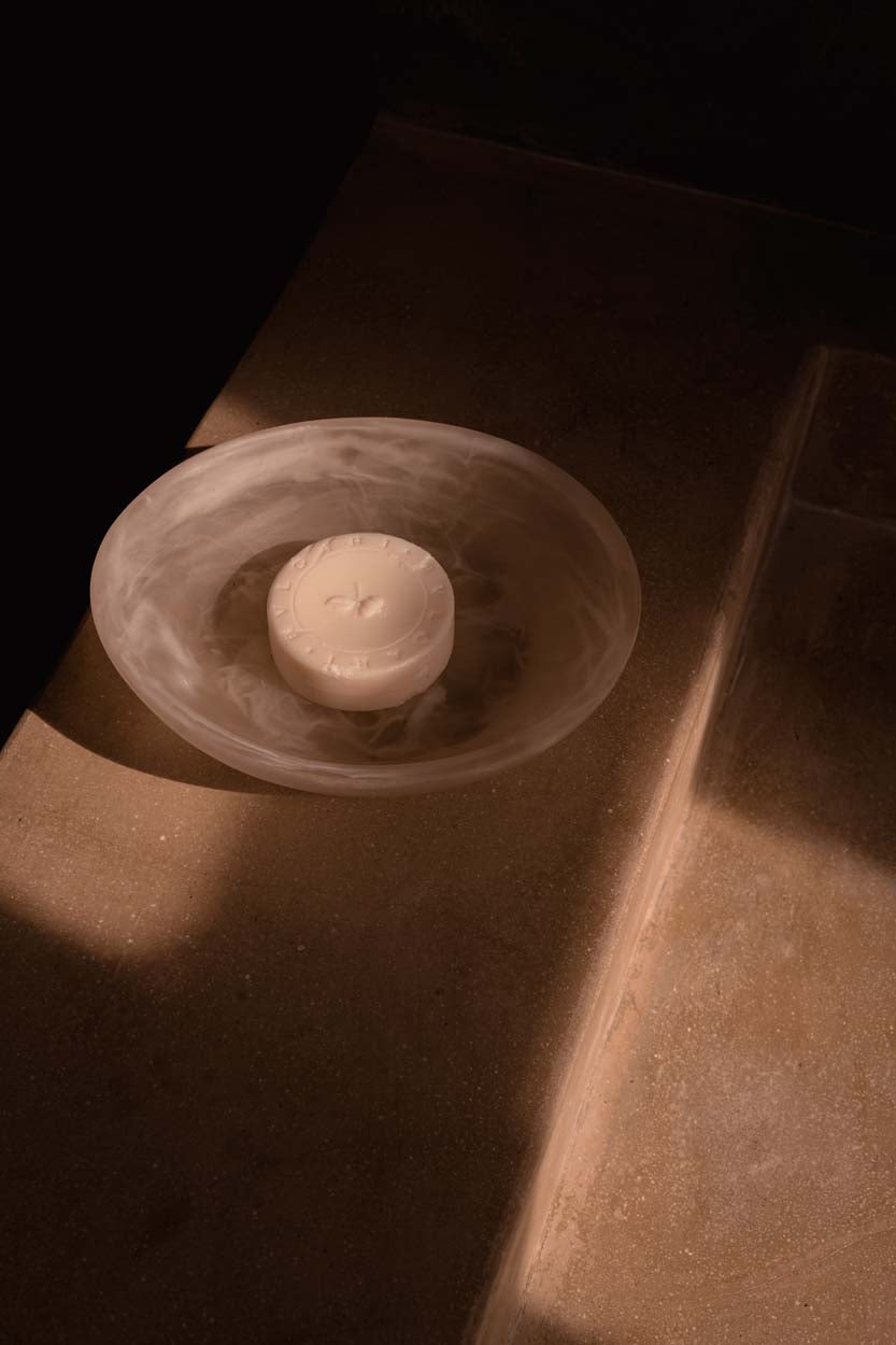 Die Organische Harzschale - Rosa Weiß - S